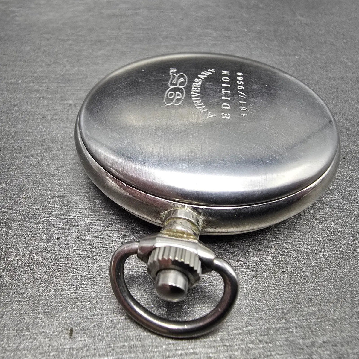 Harley Davidson Pocket Watch Men 50mm White Dial Silver Small Seconds New Batt8