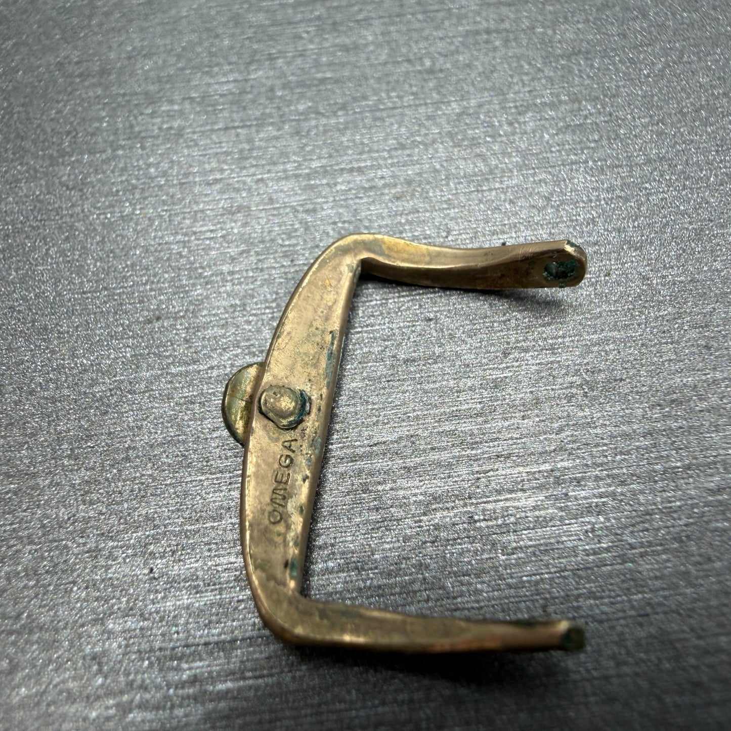Omega Watch Buckle 16mm Gold Tone Vintage Mens6