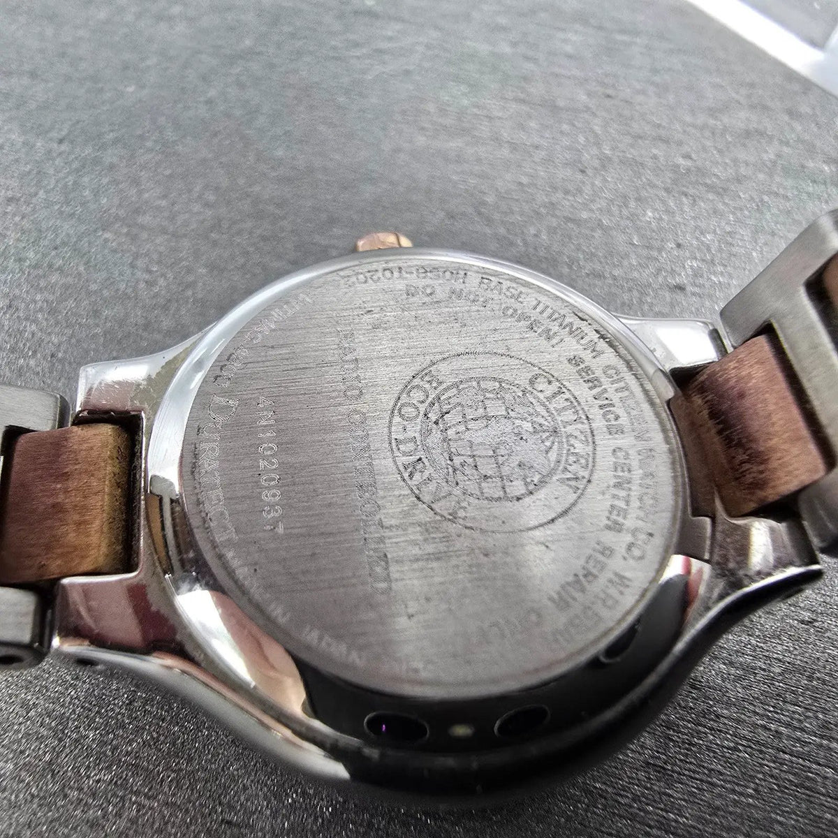 Citizen Eco-Drive Xc Watch Women 25mm Rose Dial Two Tone Date Atomic Round PARTS10