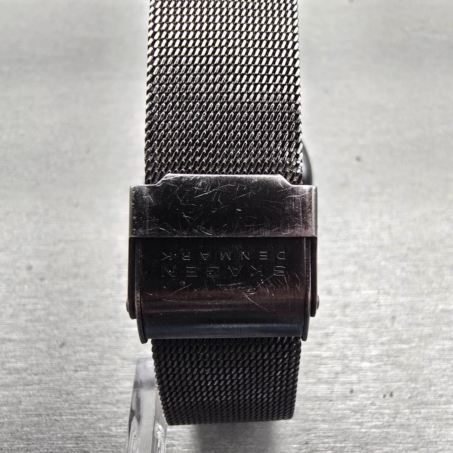 Skagen Watch Men 34mm Black Dial Black Tone Titanium Date 170LTMB New Battery7
