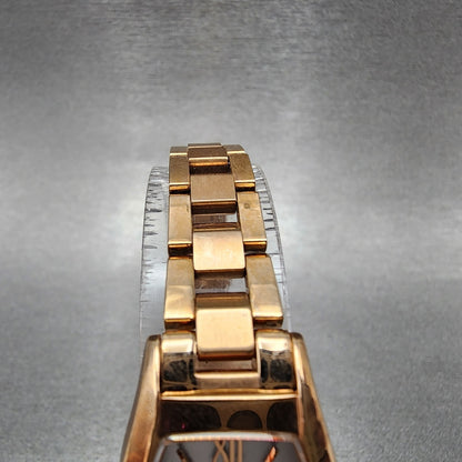 Seiko Solar Lukia Watch Women 20mm White Dial Rose Gold Tone V1170dl0 Runs4