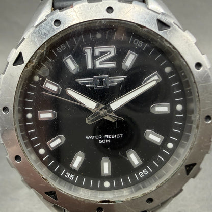Invicta Watch Men 45mm Black Dial Silver Tone Round IBI20027-001 New Battery1