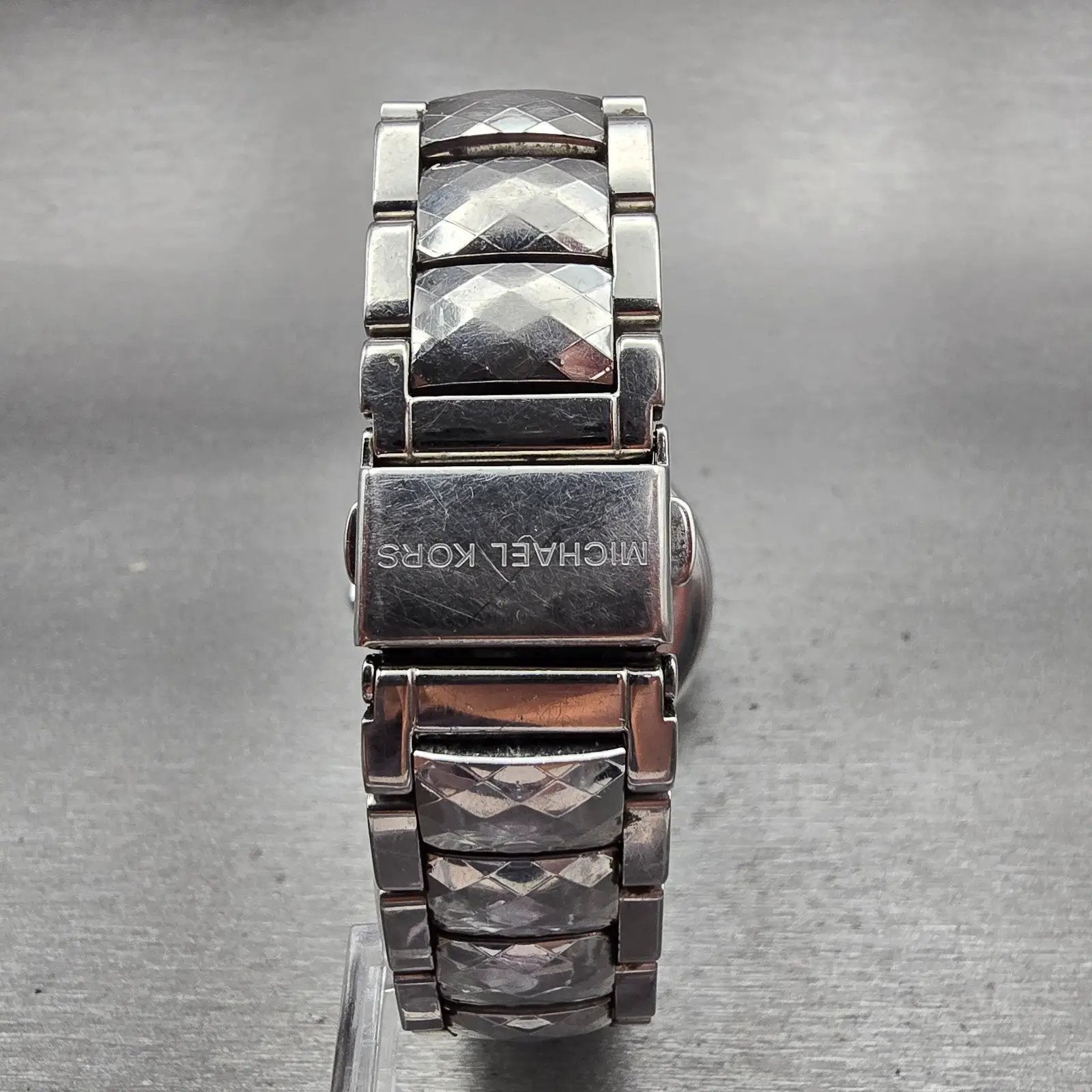 Michael Kors Parker Watch Women 39mm MOP Dial Silver Tone Gemmed MK6424 New Batt7