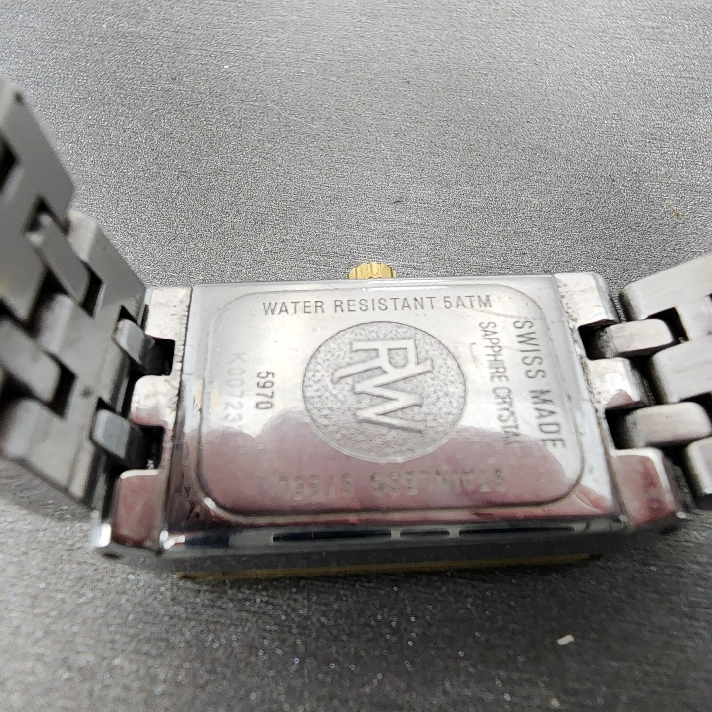 Raymond Weil Tango Tank Watch Women 17mm MOP Dial Two Tone Rectangle New Battery9