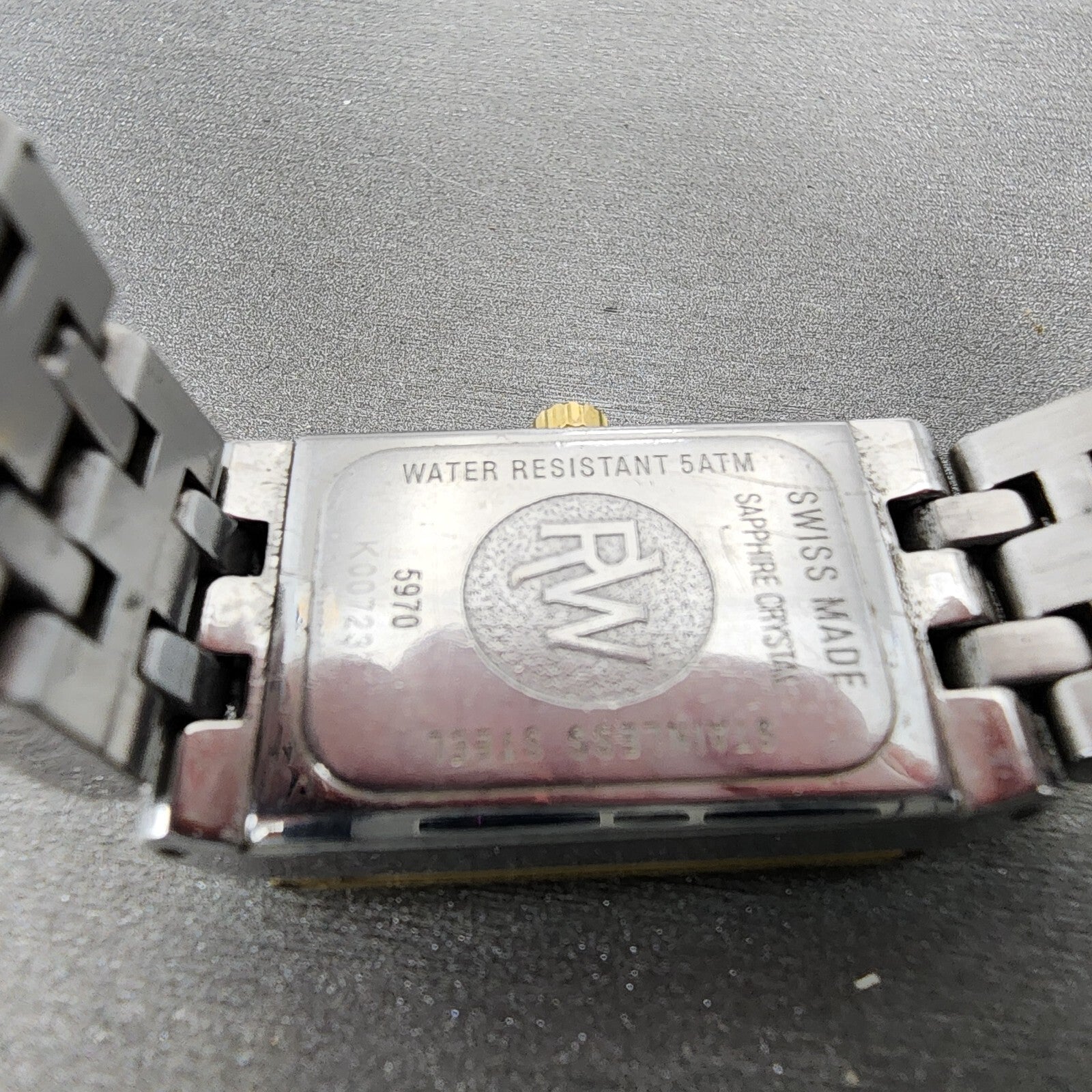 Raymond Weil Tango Tank Watch Women 17mm MOP Dial Two Tone Rectangle New Battery9