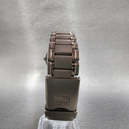 Elgin Solar Watch Women 29mm MOP Dial Titanium Gray Daydate Round FK1252C Runs7