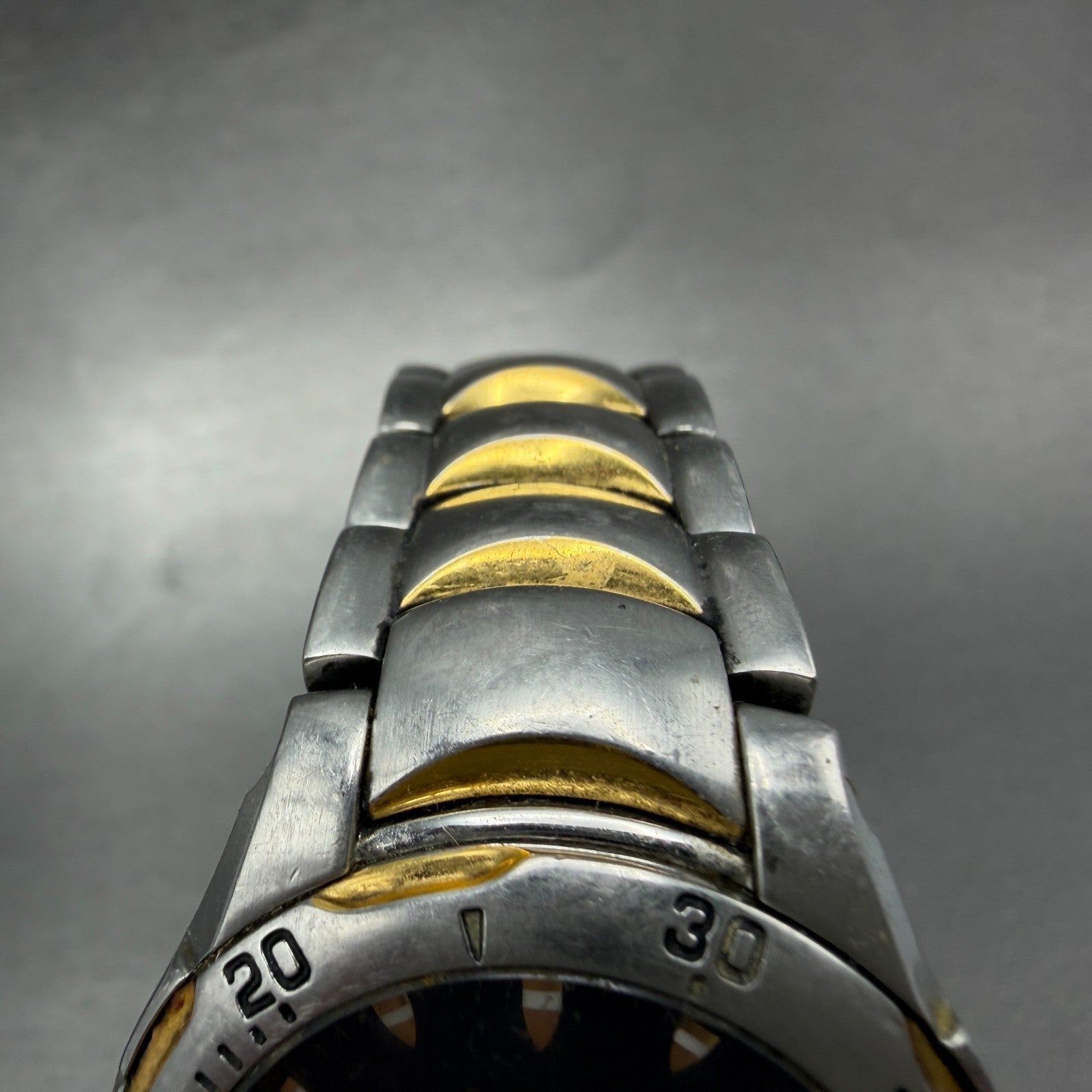 Bulova Marine Star Watch Men 37mm Black Dial Two Tone Date 98G71 New Battery4