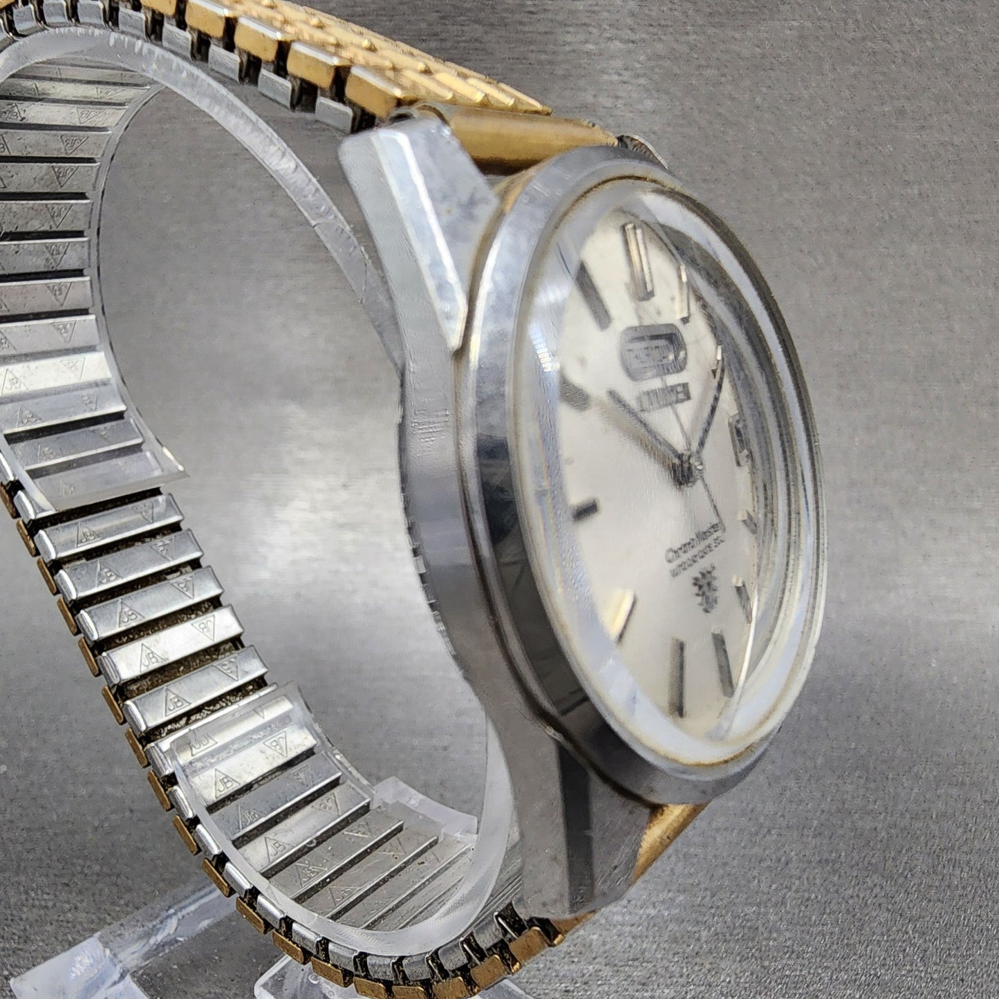Citizen Chronomaster Watch Men 36mm White Dial Silver Tone Daydate 33 J PARTS4