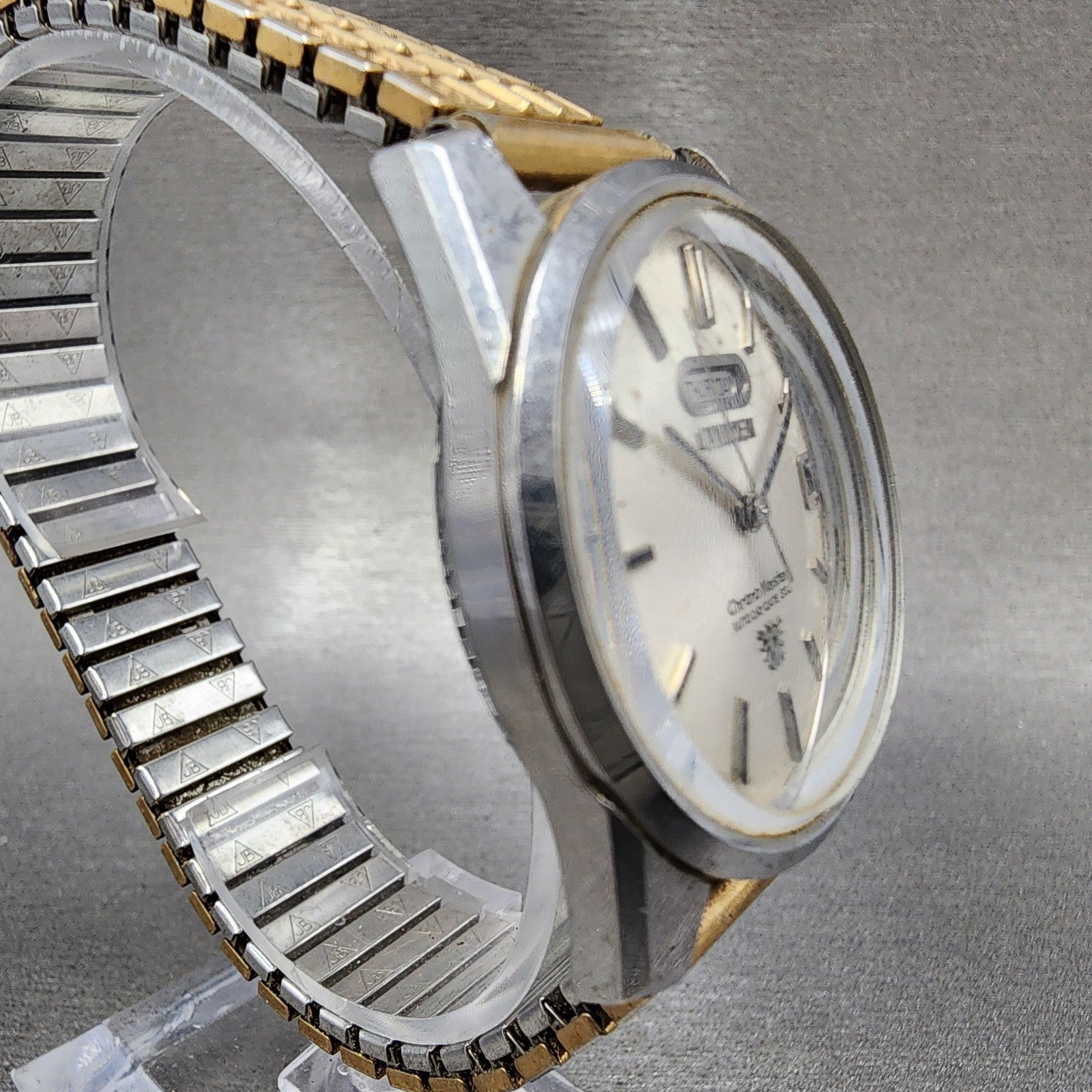 Citizen Chronomaster Watch Men 36mm White Dial Silver Tone Daydate 33 J PARTS4