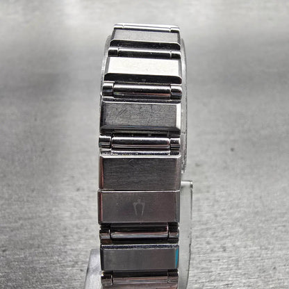Bulova Watch Women 22mm MOP Dial Silver Tone Rectangle 96P000 New Battery7