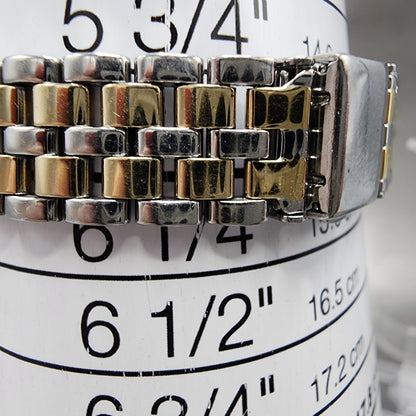 Burberry Watch Women 24mm Silver Dial Two Tone Round 6031G13435 New Battery10