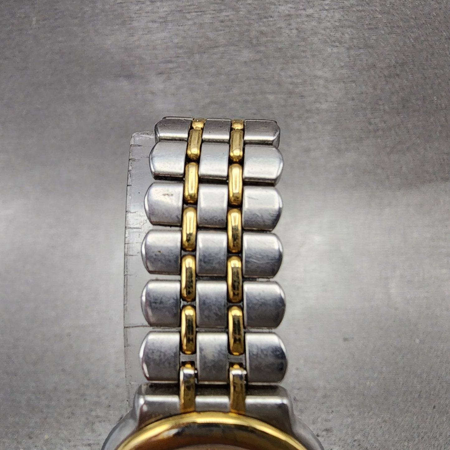 Yves Saint Laurent Watch Women 24mm Champagne Dial Two Tone Round New Battery4