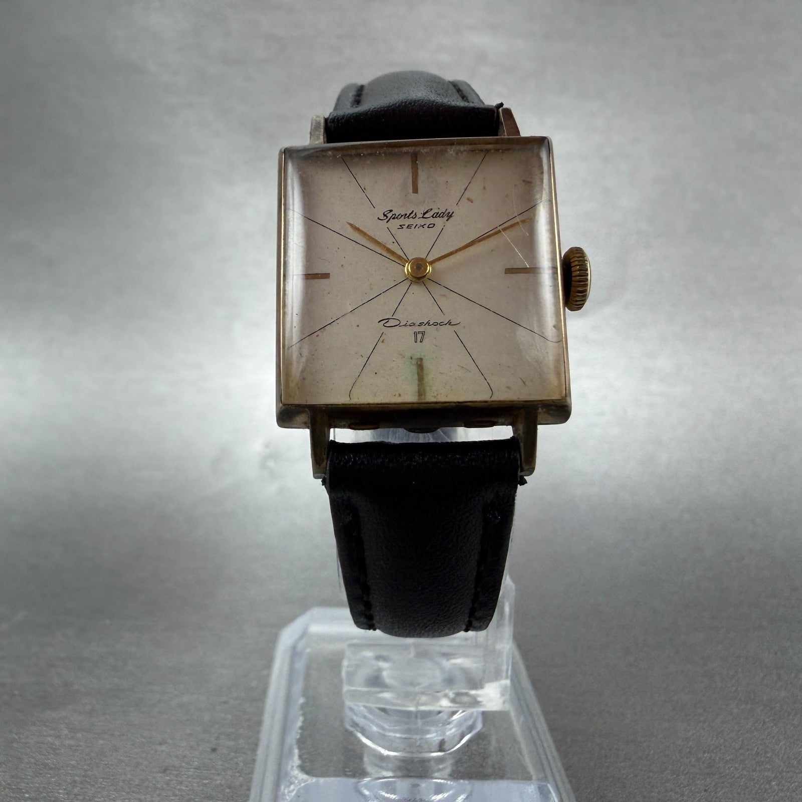 Seiko Sports Lady Watch Women 22mm White Dial Gold Tone Manual 6510 Runs Vintage5
