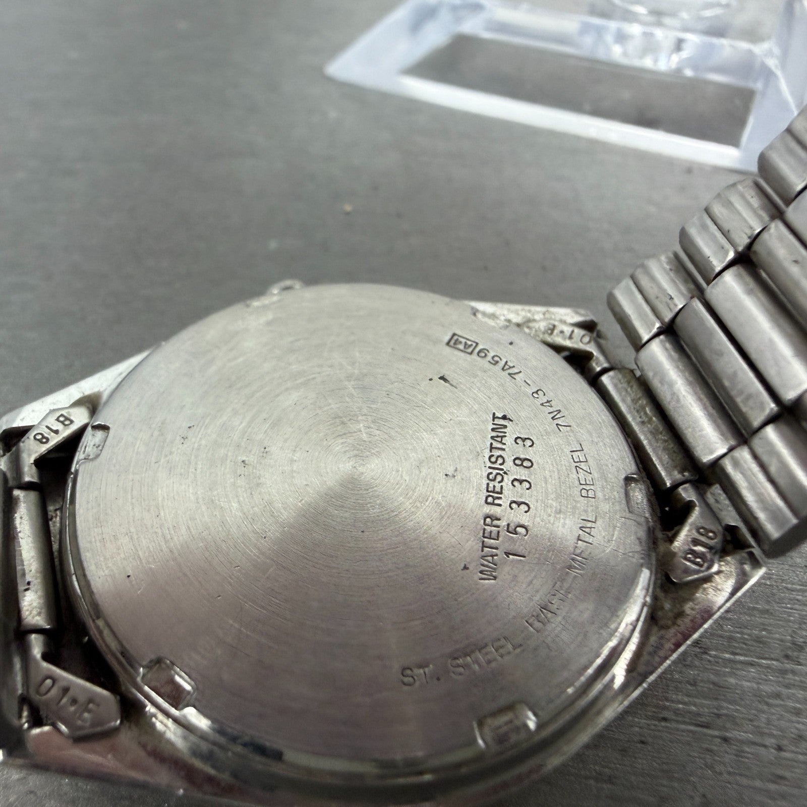 Seiko Watch Men 35mm Gray Dial Two Tone Daydate Round 7N43-7A59 New Battery ABC9