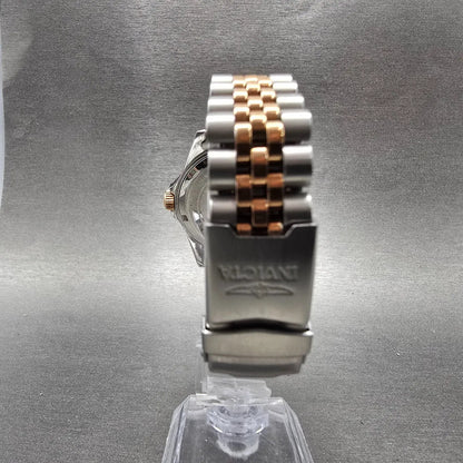 Invicta Dive Watch Women 34mm White Dial Two Tone Date Rose Gold 29193 NewBat7