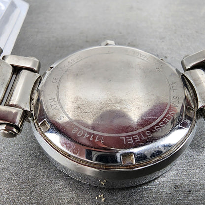 Michael Kors Parker Watch Women 39mm Silver Dial Silver Tone Round New Battery9