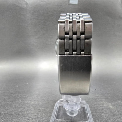 Seiko 5 Automatic Watch Men 37mm Silver Dial Steel Daydate 5126-8060 Round Runs7