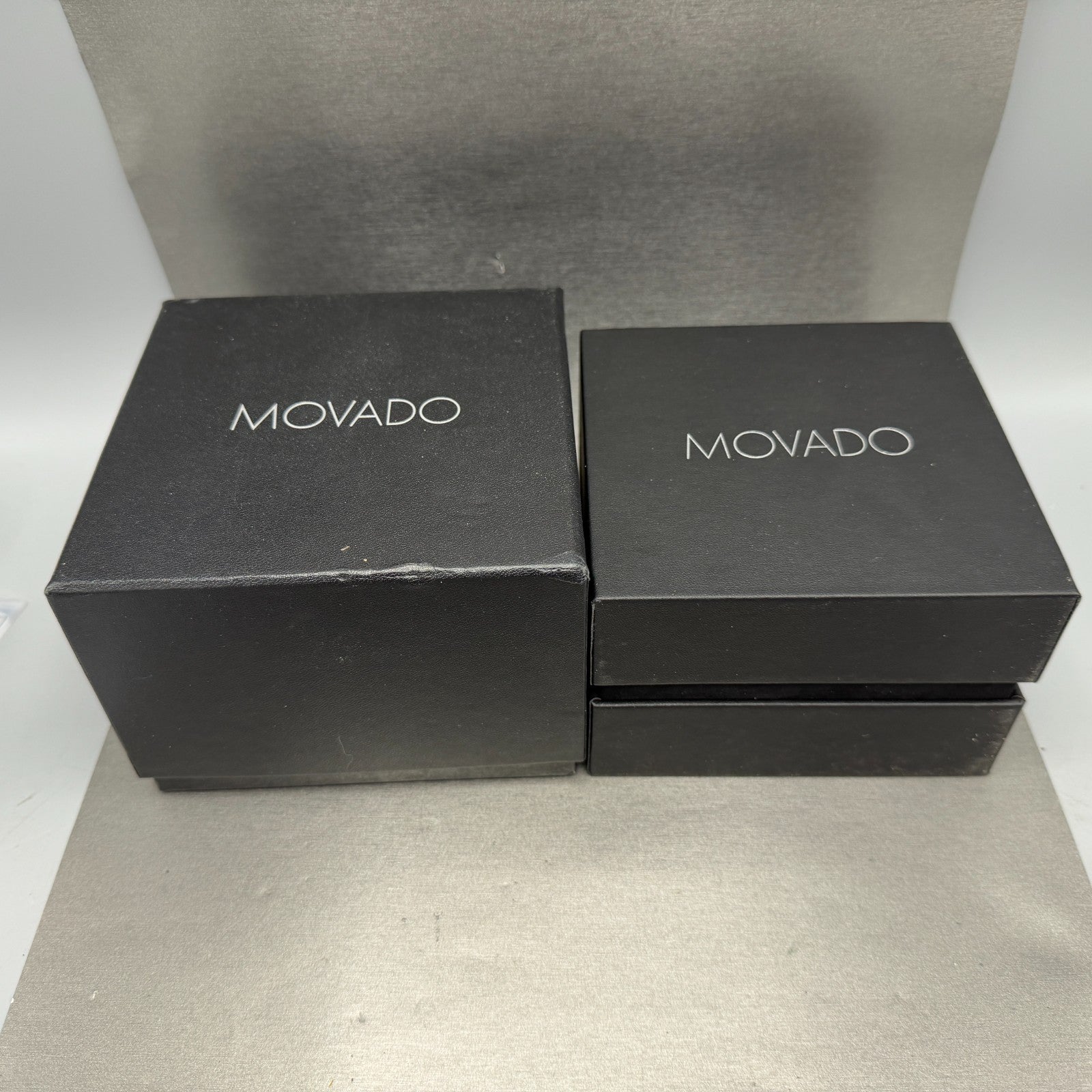 Movado Museum Watch Women 28mm Black Dial Steel Round 0607274 New Battery15