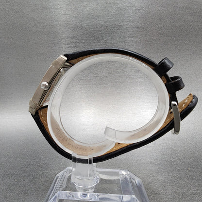 Wenger SAK Tank Watch Women 23mm White Dial Steel Date Rectangle New Battery