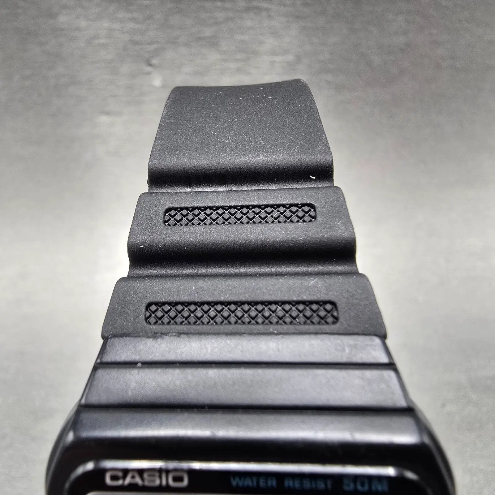 Casio J-31W Watch Men 31mm Black Alarm Chronograph Jogging New Battery VTG4