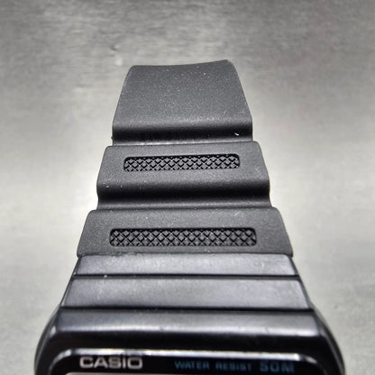 Casio J-31W Watch Men 31mm Black Alarm Chronograph Jogging New Battery VTG4