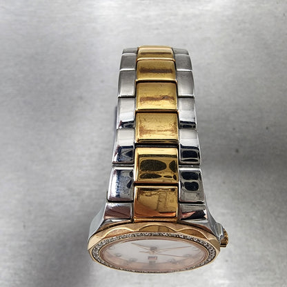 Bulova Marine Star Watch Women 30mm MOP Dial Two Tone Date Diamonds 98W11 NewBat4