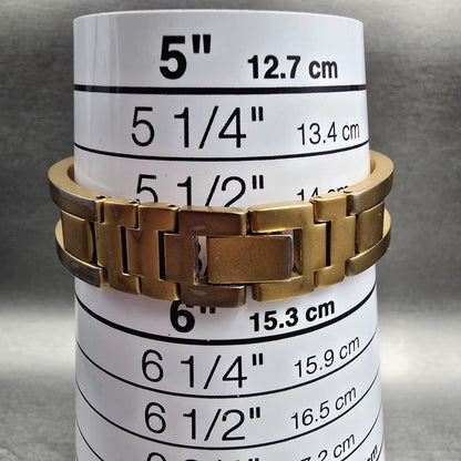 Swatch Enercle Watch Women 25mm Gold Dial Gold Tone Round LN137 New Battery9