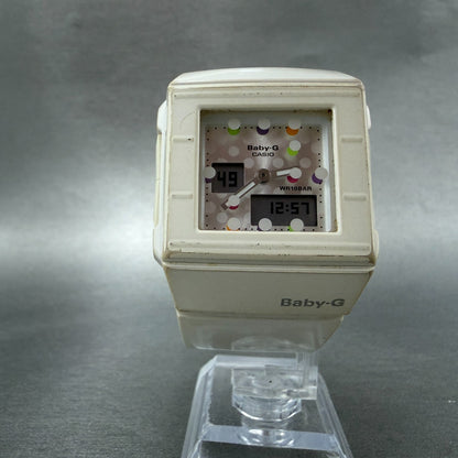 Casio Baby-G BGA-200DT Watch Women 36mm White Analog Digital Alarm Chrono NewBat6