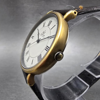 Citizen Lighthouse Watch Men 32mm White Dial Gold Tone 6031-G04185 New Battery2