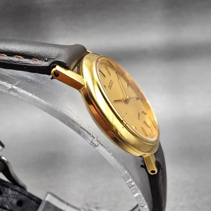 Citizen Exceed Watch Women 21mm Gold Dial Gold Tone Round 3330-C80401 New Batt3