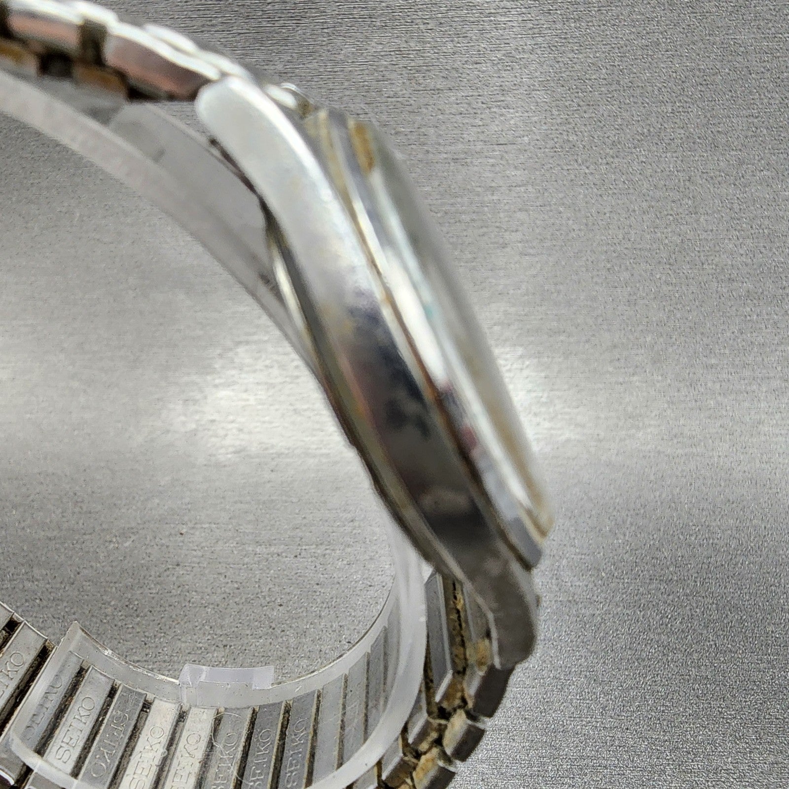 Seiko Railroad Approved Watch Men 35mm White Dial Silver Daydate 7N438A39 PART4