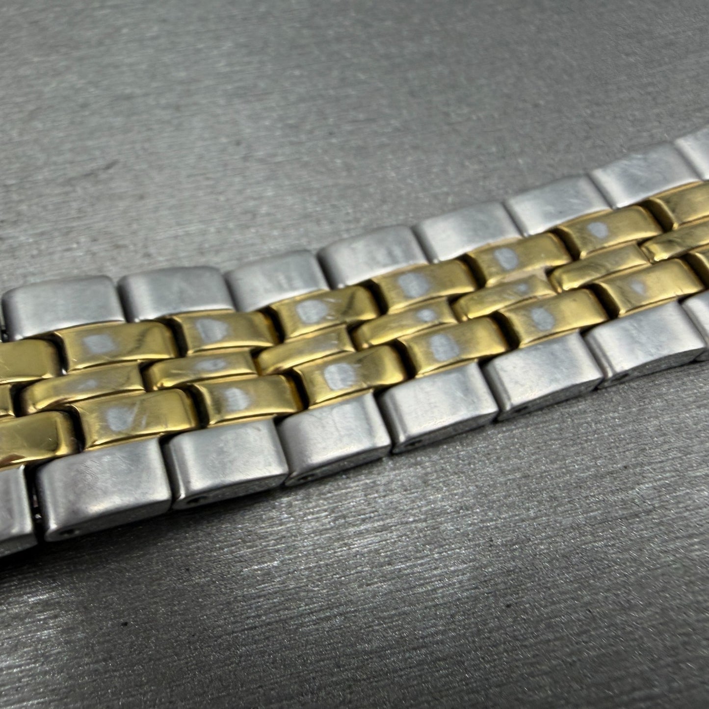Seiko Bracelet 18mm Two Tone Stainless Steel 4A4K1C1 Tri-Folding Clasp6