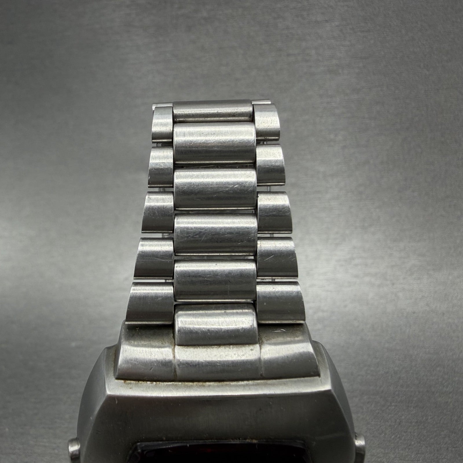 Pulsar P4 Tiffany & Co Watch Men 40mm RED LED Stainless Steel Vintage PARTS5