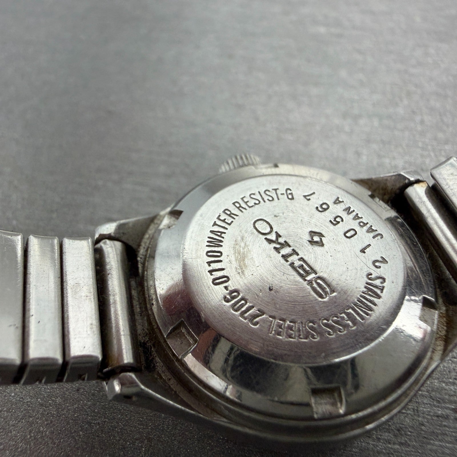 Seiko Automatic Watch Women 24mm Gray Dial Silver Tone Daydate 2706-0110 Runs9