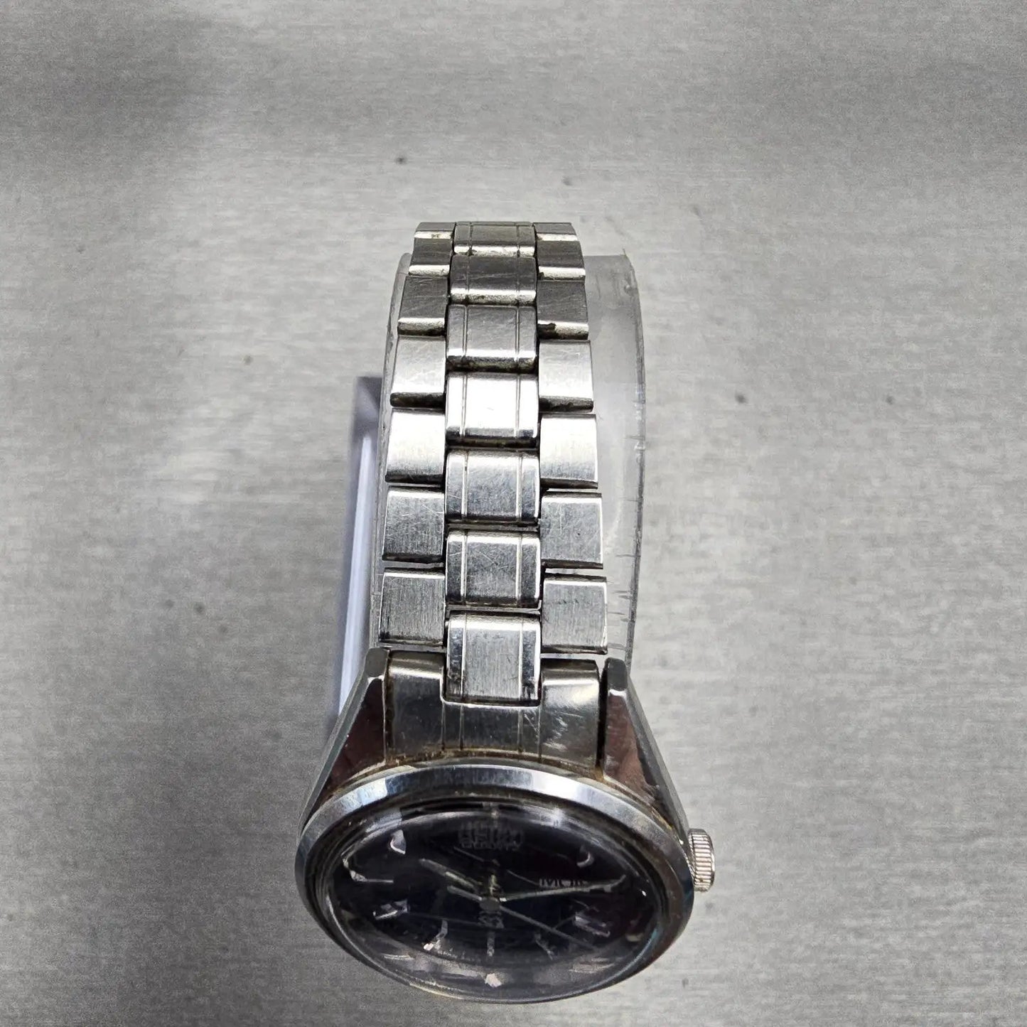 Seiko SQ Watch Women 23mm Blue Dial Silver Tone Daydate 2A23-0010 New Battery4