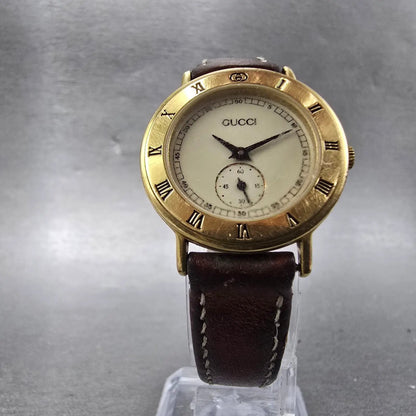 Movado 3000.2.L Watch Women 26mm Cream Dial Gold Plated Round New Battery5