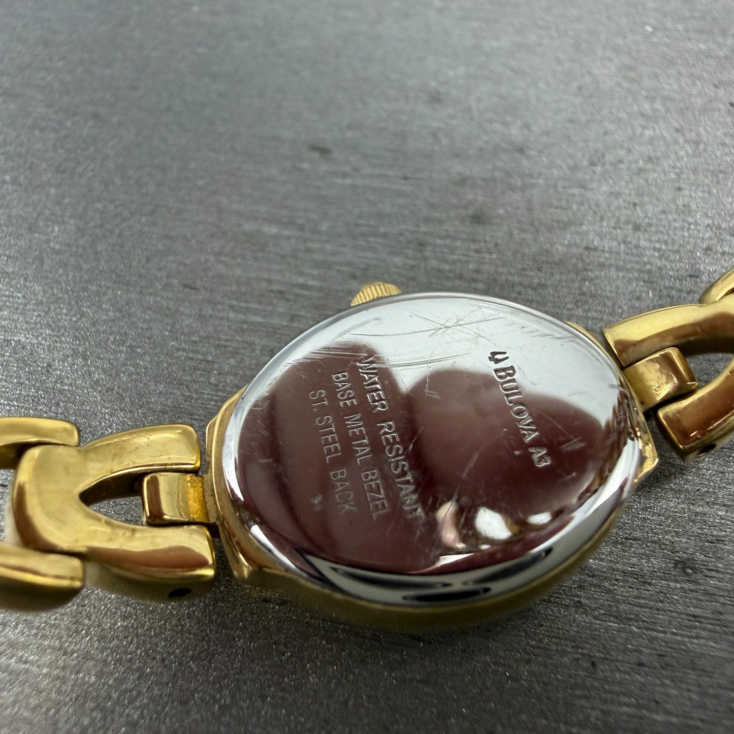 Bulova Watch Women 17mm White Dial Gold Tone Oval 97T70 New Battery Vintage9