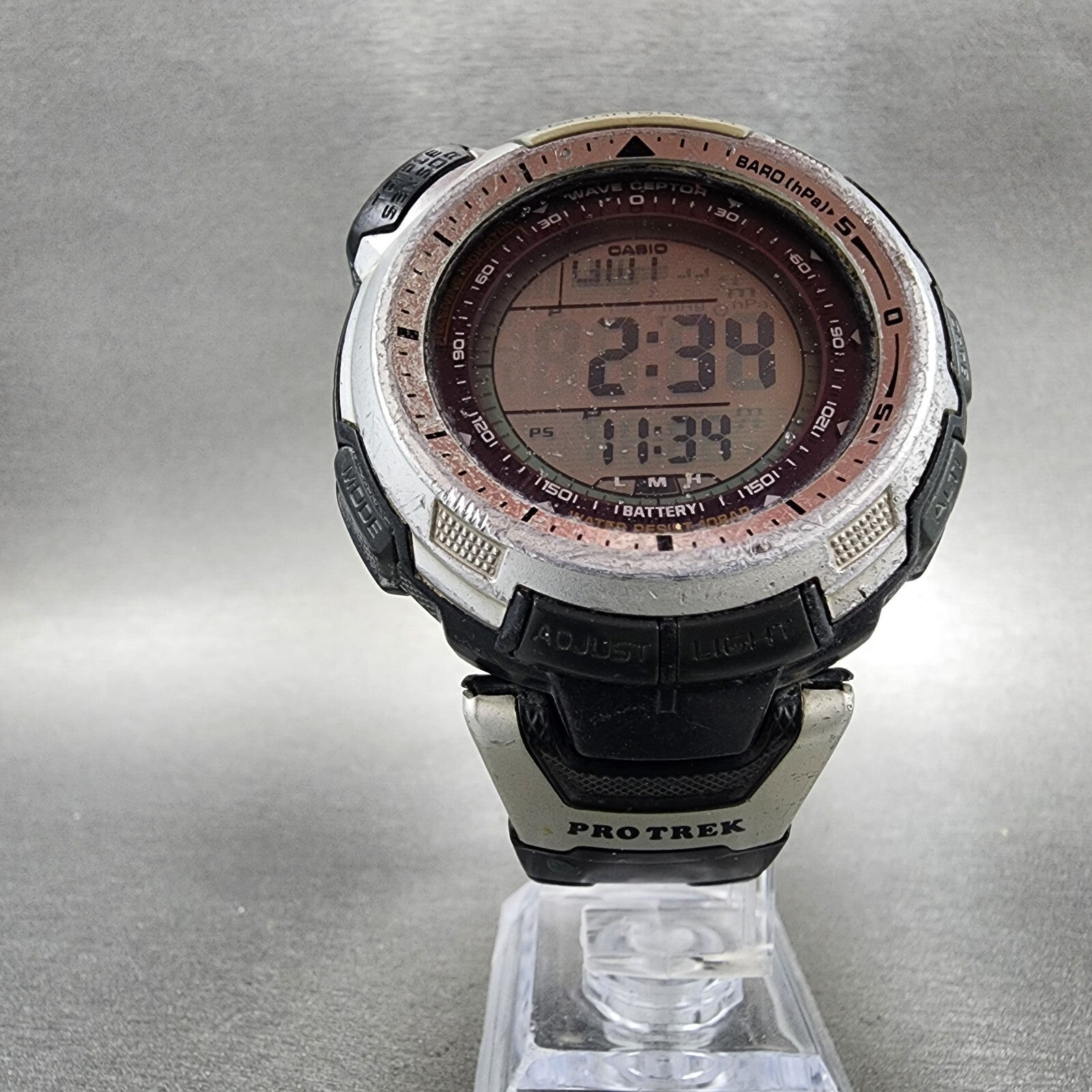 Casio Protek PRW1300 Watch Men 47mm Digital Solar Triple Sensor PARTS6