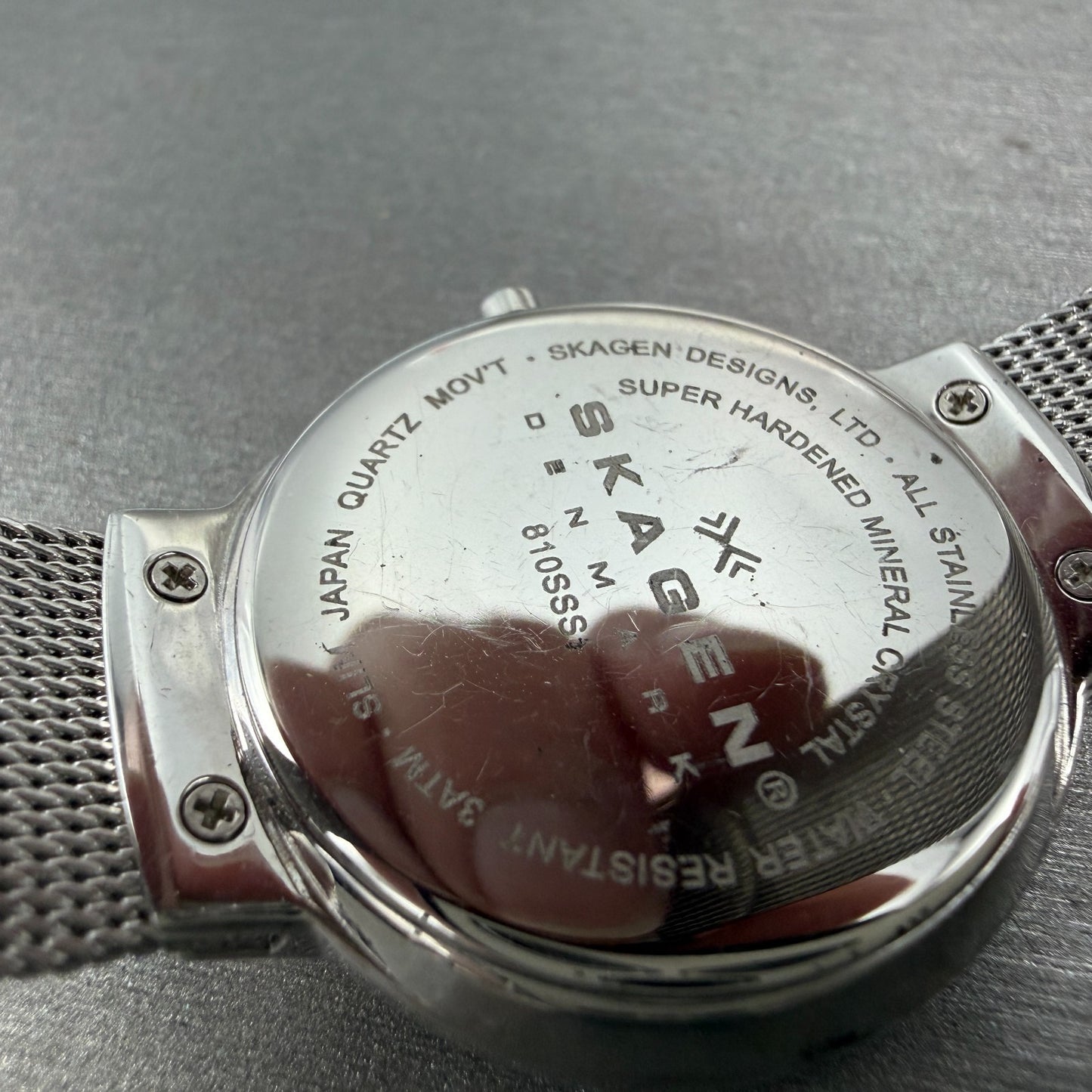 Skagen Watch Women 32mm MOP Dial Steel Small Seconds Round 810SSS New Batt9