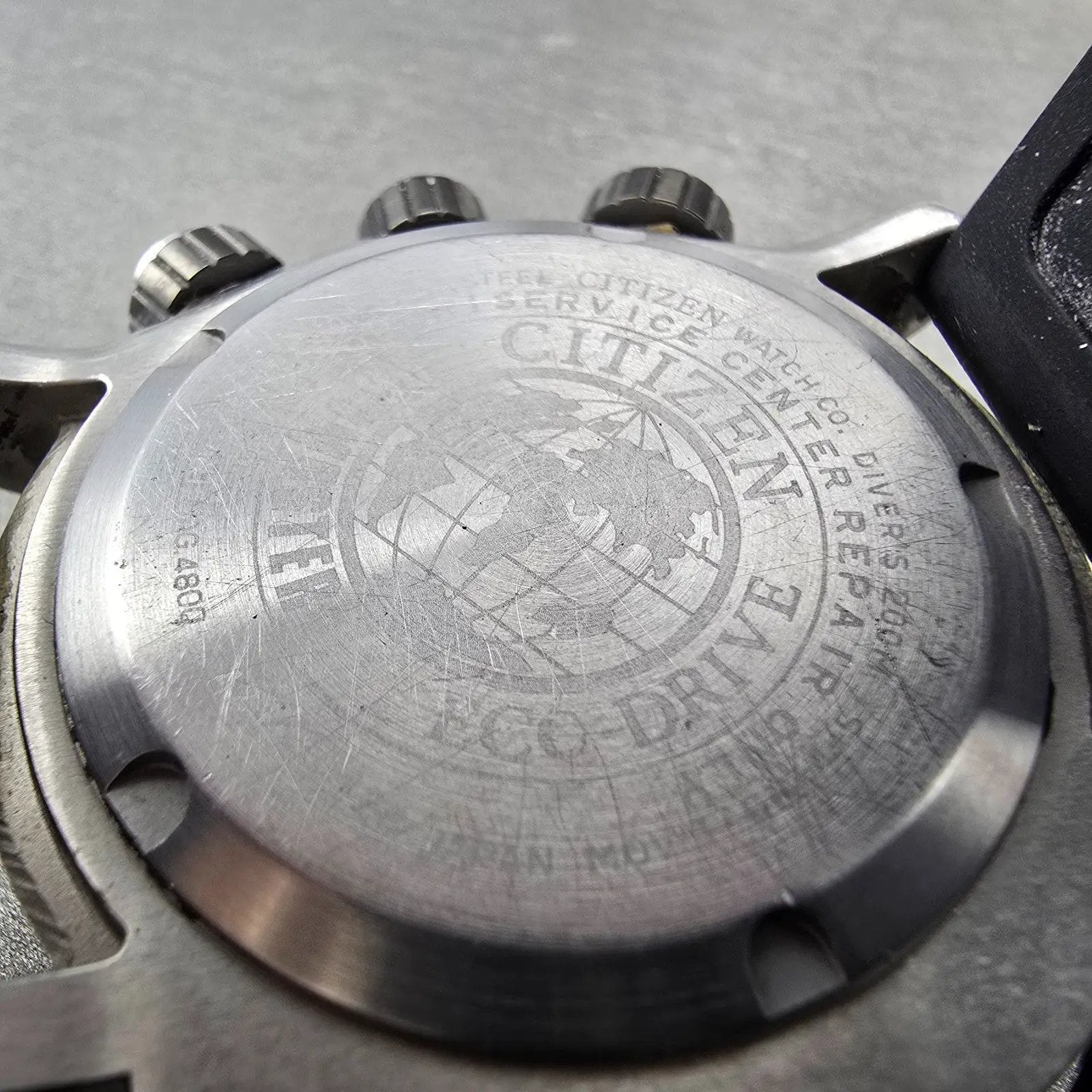 Citizen Promaster Chronograph Watch Men 44mm Black Dial Steel BJ2128-05E Runs10