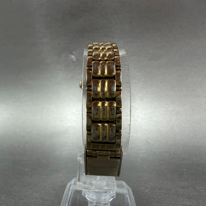 Seiko Watch Women 19mm Champagne Dial Gold Tone Round VTG V401-0510 New Battery7