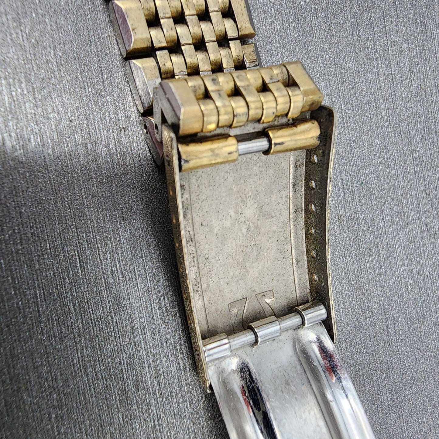 Omega Bracelet 18mm Beads Of Rice 14k Gold Filled No.12 570 End links VTG14