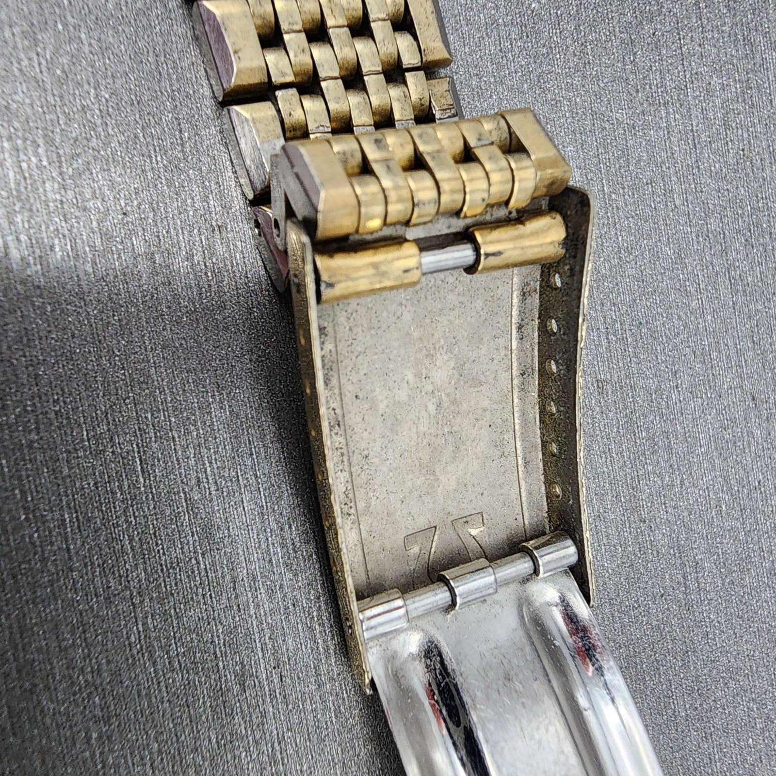 Omega Bracelet 18mm Beads Of Rice 14k Gold Filled No.12 570 End links VTG14
