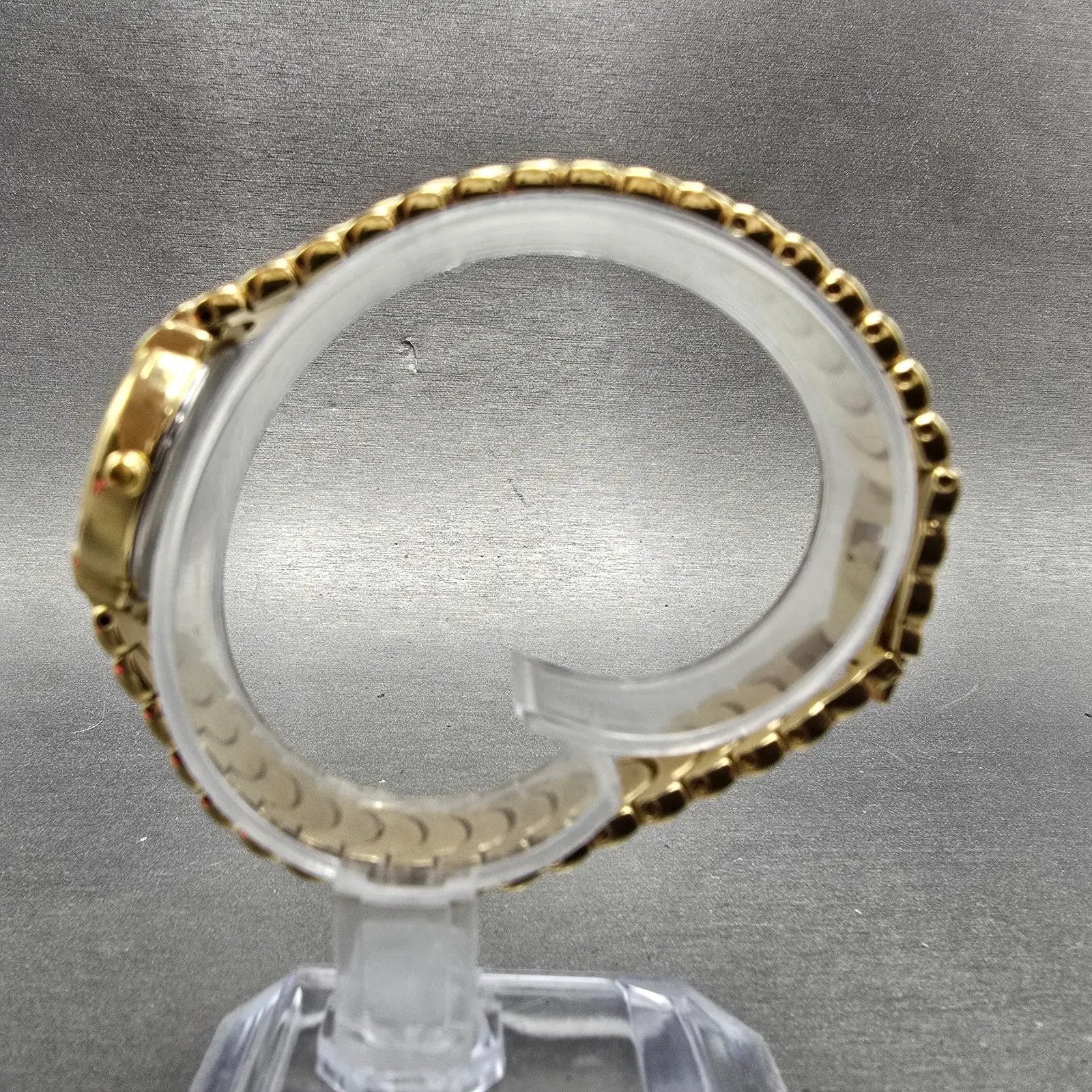Longines QWR Watch Women 22mm White Dial Gold Tone Date Round New Battery7