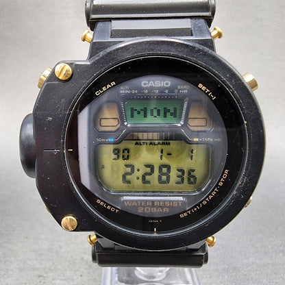 Casio GShock DW6700 Watch Men 46mm Digital Black Tone Alarm Chrono New Battery1