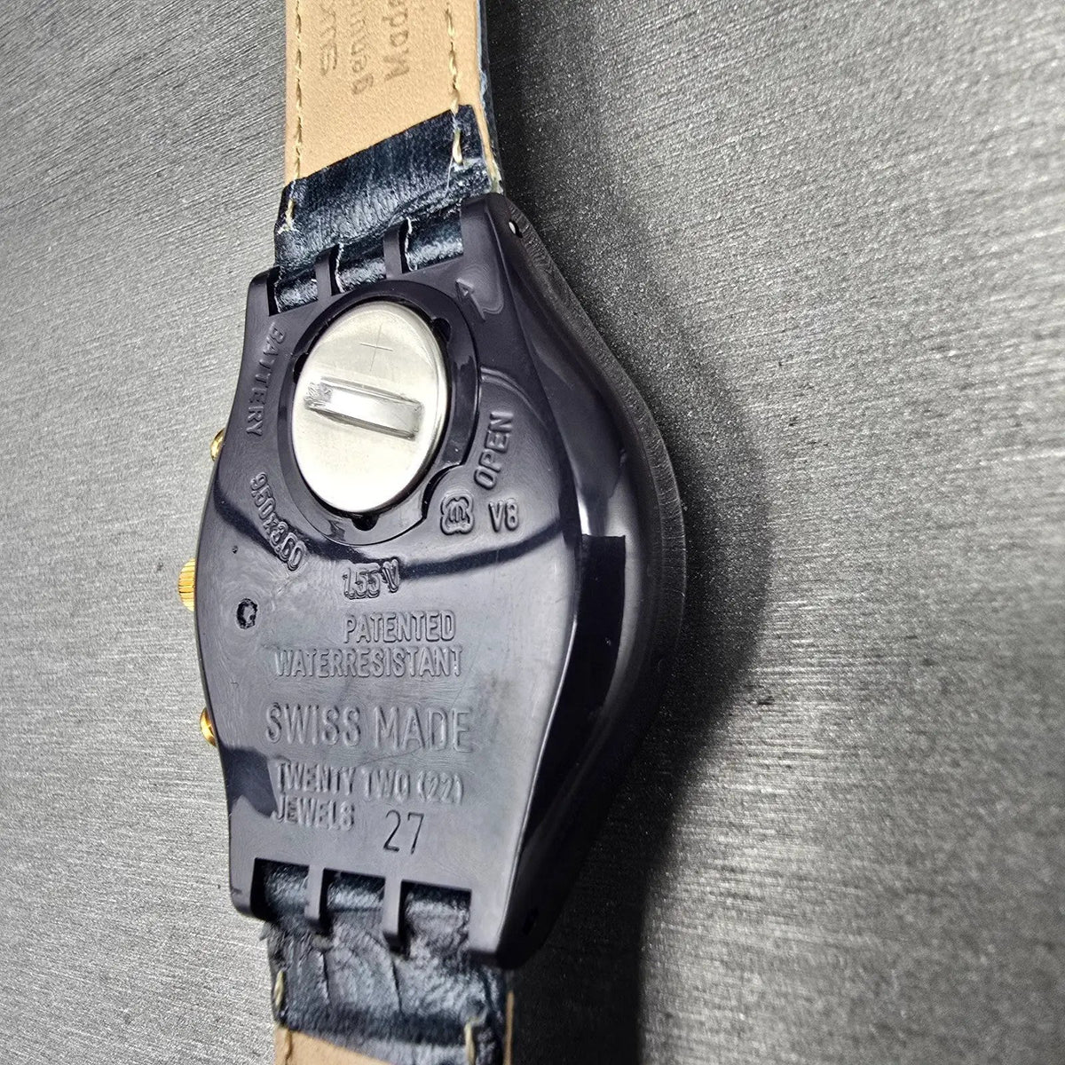 Swatch Chrono Timeless Zone Watch Men 37mm Silver Dial SCN104 New Battery NOS9
