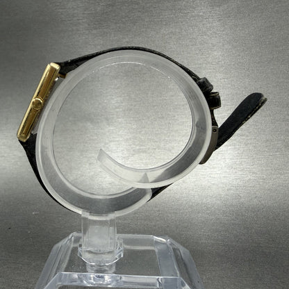 Seiko Tank Watch Women 18mm Champagne Dial Gold Tone 2Y00-5479 New Battery6