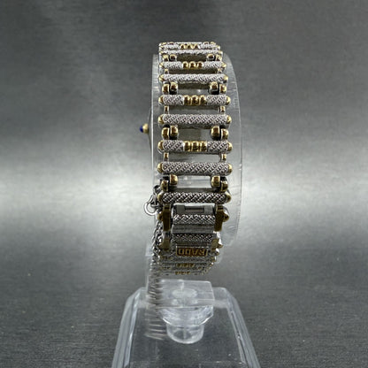 Rado Tank Watch Women 18mm White Dial Two Tone Rectangle 133.9562.2 New Battery8