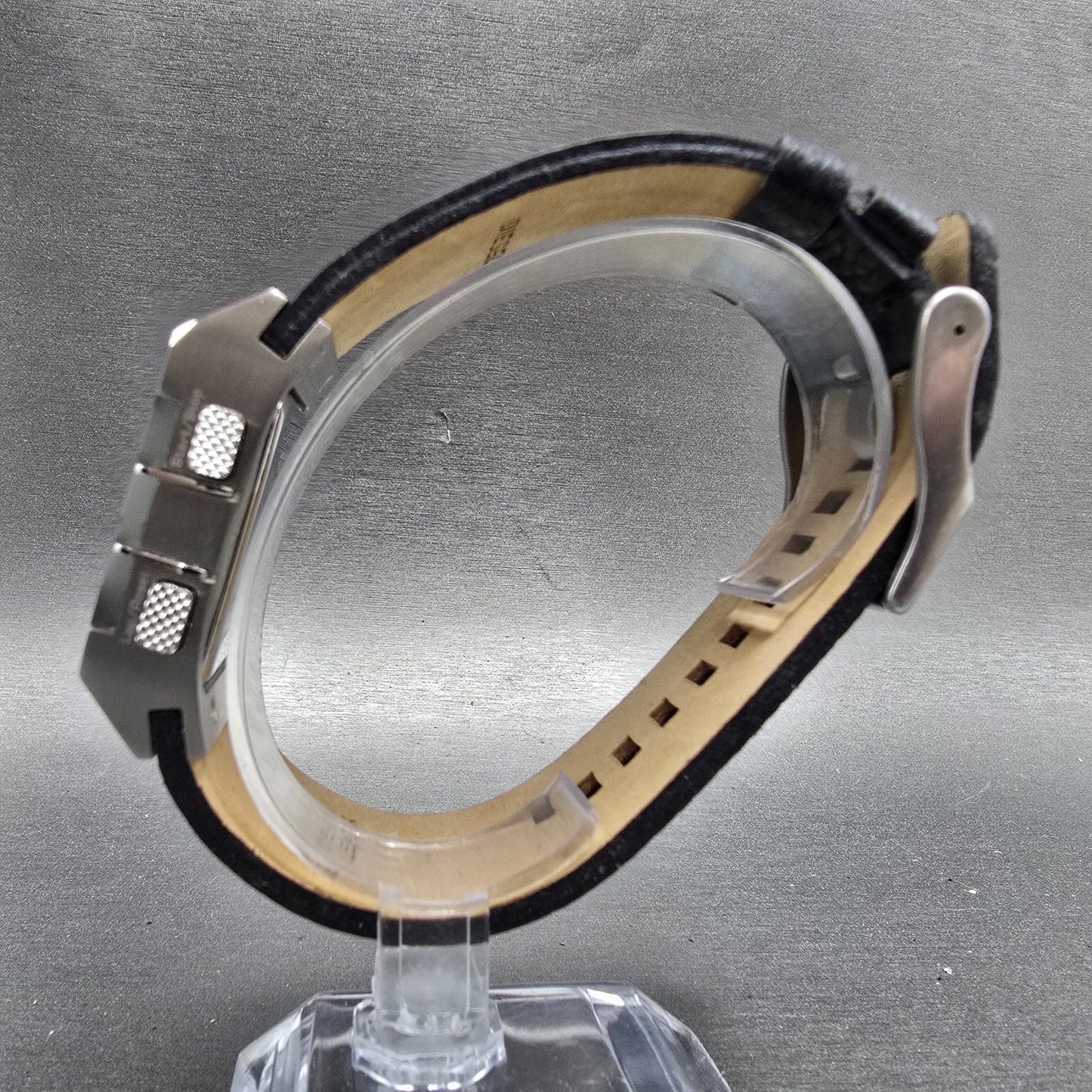 Diesel Digital Watch Men 36mm Black Dial Steel Alarm Chronograph DZ7069 READ!!!!6