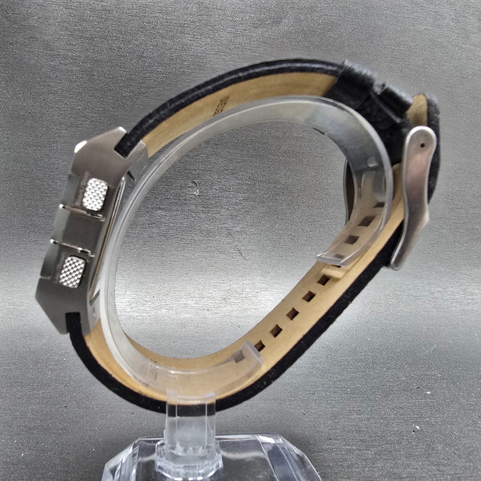 Diesel Digital Watch Men 36mm Black Dial Steel Alarm Chronograph DZ7069 READ!!!!6